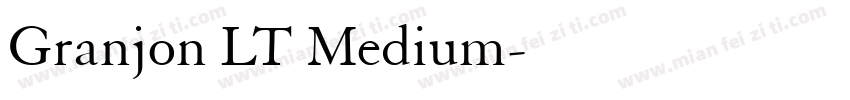 Granjon LT Medium字体转换
